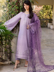 Lavender Embroidered 3-Piece Suit