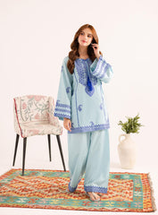 Jugnu Blue 2 Piece Farshi Suit