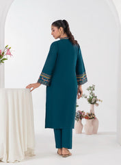 Lime Teal 2 Piece Suit