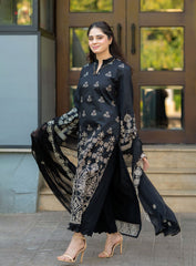 Black Embroidery 3pcs