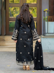 Black Embroidery 3pcs