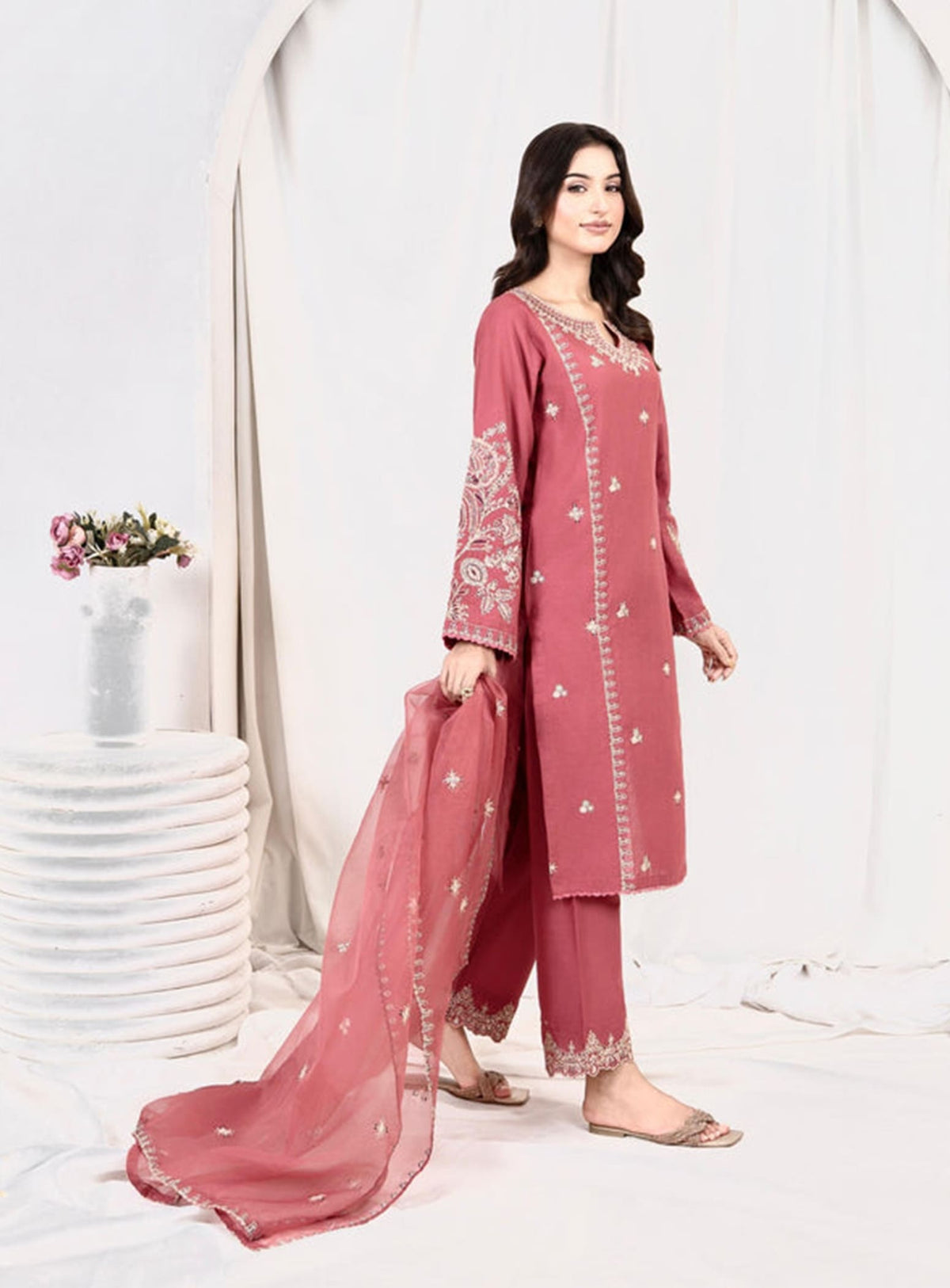 Pink Opal 3 Piece Suit