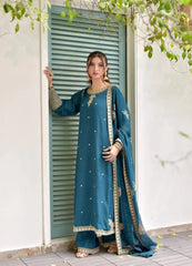 Yasmeen Embroidered 3-Piece Suit